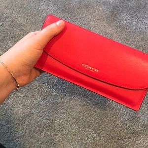 Red Coach wallet
